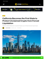 California Becomes the First State to Protect Unclaimed Crypto from Forced Liquidation