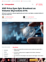 XRP Price Eyes Epic Breakout as Volume Skyrockets 61% - Coinspeaker