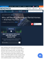 Why Jeff Bezos Is Betting on Rental Homes — And How You Can Too  - Benzinga