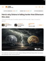Here's why Solana is falling harder than Ethereum this June - AMBCrypto