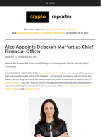 Aleo Appoints Deborah Marfurt as Chief Financial Officer