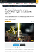 House bill aims to codify Trump’s 401(k) order on crypto and private equity