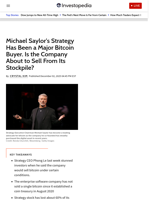 Michael Saylor's Strategy Has Been a Major Bitcoin Buyer. Is the Company About to Sell From Its Stockpile?