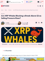 XRP Whales Sell $700M as Price Stalls Below $2