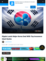 Ripple Lands Major Korea Deal With Top Insurance Giant Kyobo