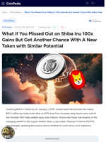 What if You Missed Out on Shiba Inu 100x Gains But Got Another Chance With A New Token with Similar Potential - Mutuum Finance