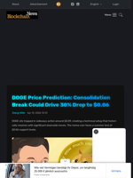 DOGE Price Prediction: Consolidation Break Could Drive 30% Drop to $0.06 - Blockchain.News