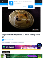 Dogecoin Holds Key Levels As Retail Trading Cools Off