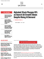 Alphabet Stock Plunges Over 10% as Search Ad Growth Slows