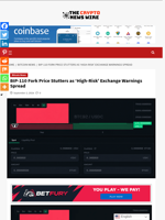 BIP-110 Fork Price Stutters as ‘High-Risk’ Exchange Warnings Spread - The Crypto News Wire
