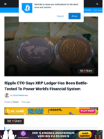 Ripple CTO Says XRP Ledger Has Been Battle-Tested To Power World’s Financial System | Bitcoinist.com