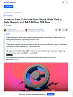 Coinbase Hit With Class Action Lawsuit After Data Breach