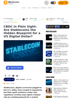 CBDC in Plain Sight: Are Stablecoins the Hidden Blueprint for a US Digital Dollar? – Op-Ed Bitcoin News