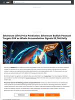 Ethereum (ETH) Price Prediction: Ethereum Bullish Pennant Targets $5K as Whale Accumulation Signals $5,766 Rally - Brave New Coin