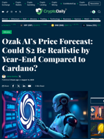 Ozak AI’s Price Forecast: Could $2 Be Realistic by Year-End Compared to Cardano? - Crypto Daily