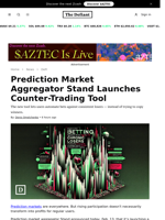 Prediction Market Aggregator Stand Launches Counter-Trading Tool - 