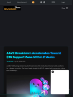 AAVE Breakdown Accelerates Toward $75 Support Zone Within 2 Weeks - Blockchain.News