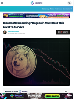 Bloodbath Incoming? Dogecoin Must Hold This Level To Survive