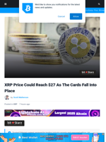 XRP Price Could Reach $27 As The Cards Fall Into Place | Bitcoinist.com