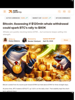 Bitcoin: Assessing if $120mln whale withdrawal could spark BTC’s rally to $80K - AMBCrypto