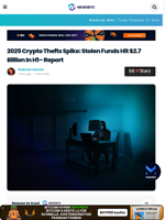 2025 Crypto Thefts Spike: Stolen Funds Hit $2.7 Billion In H1