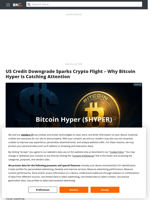 Bitcoin Hyper Gains Attention as US Credit Downgrade by Scope Pushes Investors Toward Crypto