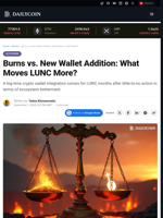 Burns vs. New Wallet Addition: What Moves LUNC More? - DailyCoin