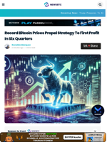 Record Bitcoin Prices Propel Strategy To First Profit In Six Quarters
