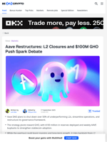 Aave DAO to Shut Down 50% of L2s While Doubling Down on GHO