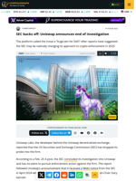 SEC backs off: Uniswap announces end of investigation