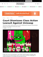 Court Dismisses Class Action Lawsuit Against Uniswap - 