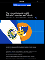 The internet is laughing at El Salvador’s 'quantum-safe' bitcoin | Protos