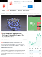 Core Blockchain Revolutionizes Staking with Liquid Staking and Non-Custodial Solutions - NullTX