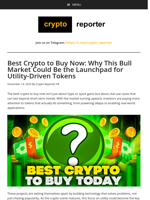 Best Crypto to Buy Now: Why This Bull Market Could Be the Launchpad for Utility-Driven Tokens