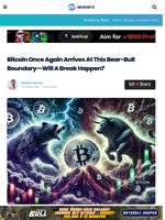Bitcoin Once Again Arrives At This Bear-Bull Boundary—Will A Break Happen?
