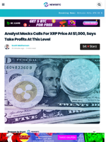 Analyst Mocks Calls For XRP Price At $1,000, Says Take Profits At This Level