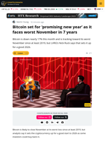 Bitcoin Faces Worst November in Years, Set for Better 2026