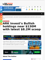 ARK Invest’s Bullish holdings near $130M with latest $8.2M scoop - The Crypto News Wire