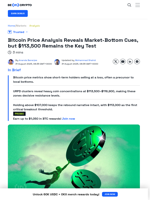 Bitcoin Price Analysis Hints at Market Bottom