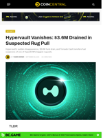 Hypervault Vanishes: $3.6M Drained in Suspected Rug Pull