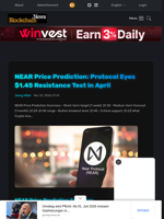 NEAR Price Prediction: Protocol Eyes $1.45 Resistance Test in April - Blockchain.News