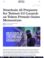 Nexchain AI Prepares for Testnet 2.0 Launch as Token Presale Gains Momentum