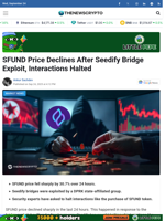 SFUND Price Declines After Seedify Bridge Exploit, Interactions Halted - TheNewsCrypto