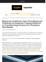 Blackrose Finbitnex: How This Blackrose Finbitnex AI-Powered Trading Platform Is Transforming Finance For Investors Worldwide