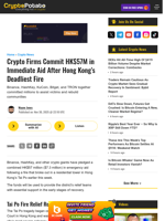 Crypto Firms Commit HK$57M in Immediate Aid After Hong Kong’s Deadliest Fire