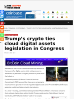 Trump’s crypto ties cloud digital assets legislation in Congress - The Crypto News Wire
