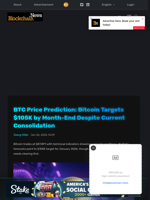 BTC Price Prediction: Bitcoin Targets $105K by Month-End Despite Current Consolidation - Blockchain.News