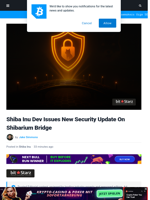 Shiba Inu Dev Issues New Security Update On Shibarium Bridge