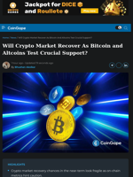 Will Crypto Market Recover As Bitcoin and Altcoins Test Crucial Support?