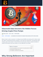 Glassnode Data Uncovers The Hidden Forces Driving Crypto Price Pumps - Bitcoinik